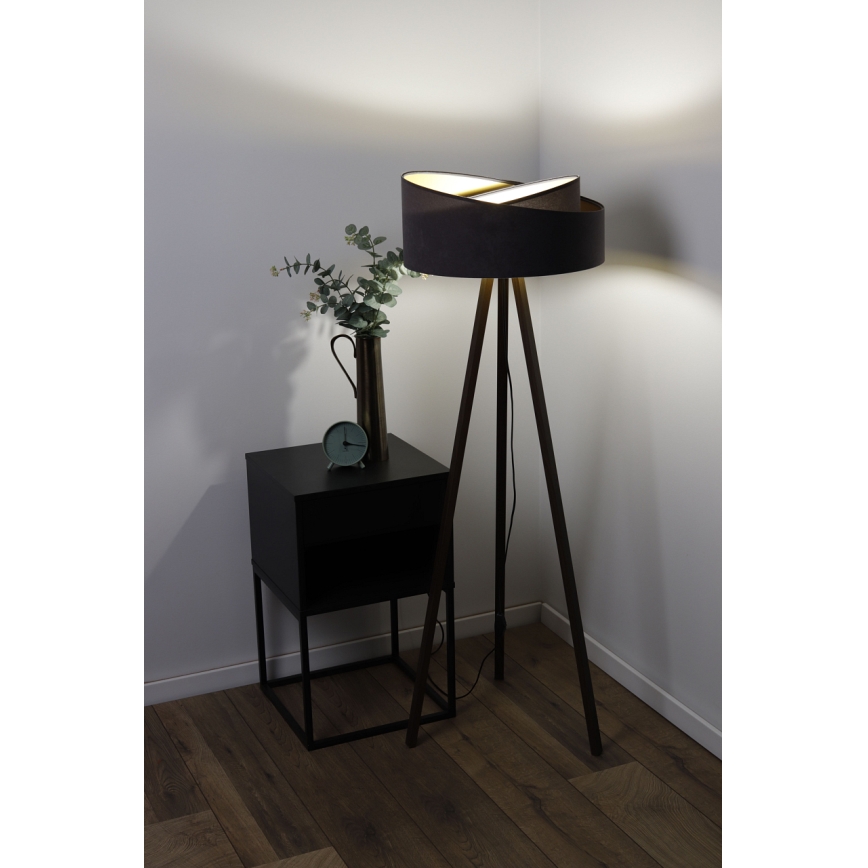 Stoječa svetilka GALAXY 1xE27/60W/230V siva/rjava