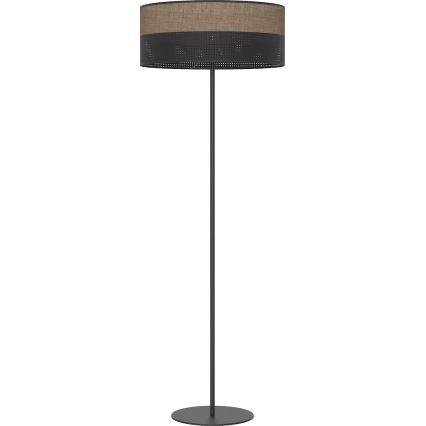 Stoječa svetilka KARBON 1xE27/15W/230V črna/rjava