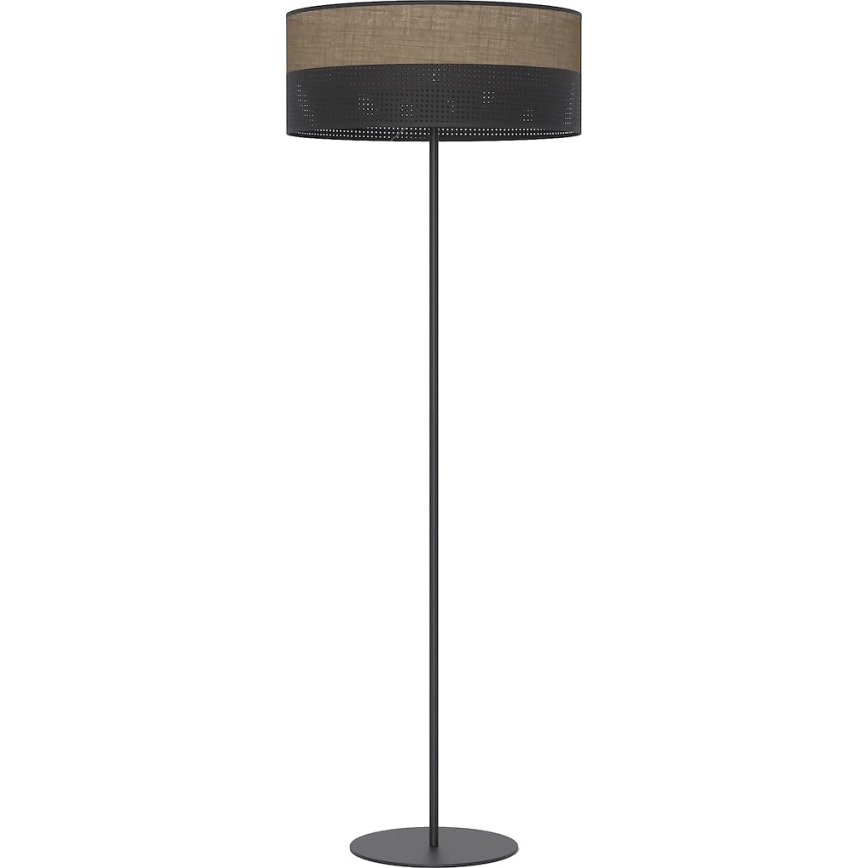 Stoječa svetilka KARBON 1xE27/15W/230V črna/rjava