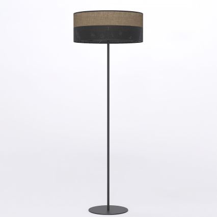 Stoječa svetilka KARBON 1xE27/15W/230V črna/rjava