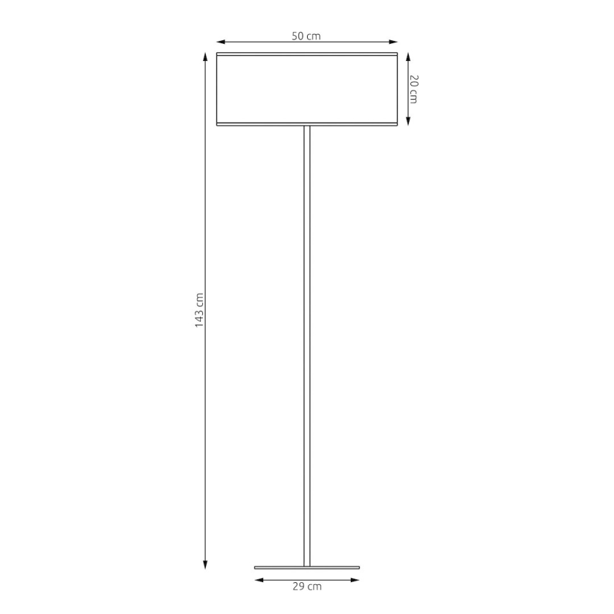 Stoječa svetilka LUX 1xE27/15W/230V črna/zlata