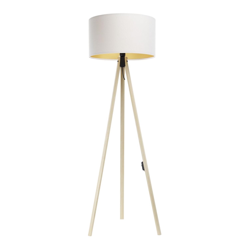 Stoječa svetilka STANDART 1xE27/60W/230V bela/bež