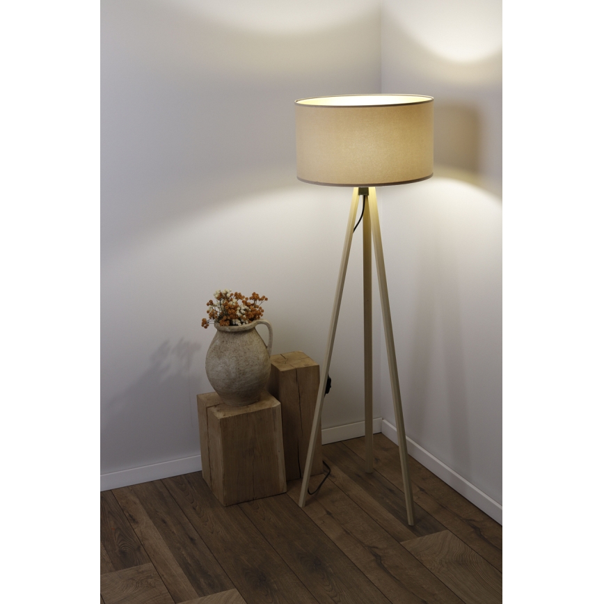 Stoječa svetilka STANDART 1xE27/60W/230V bež