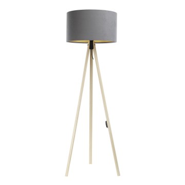 Stoječa svetilka STANDART 1xE27/60W/230V sivo/bež