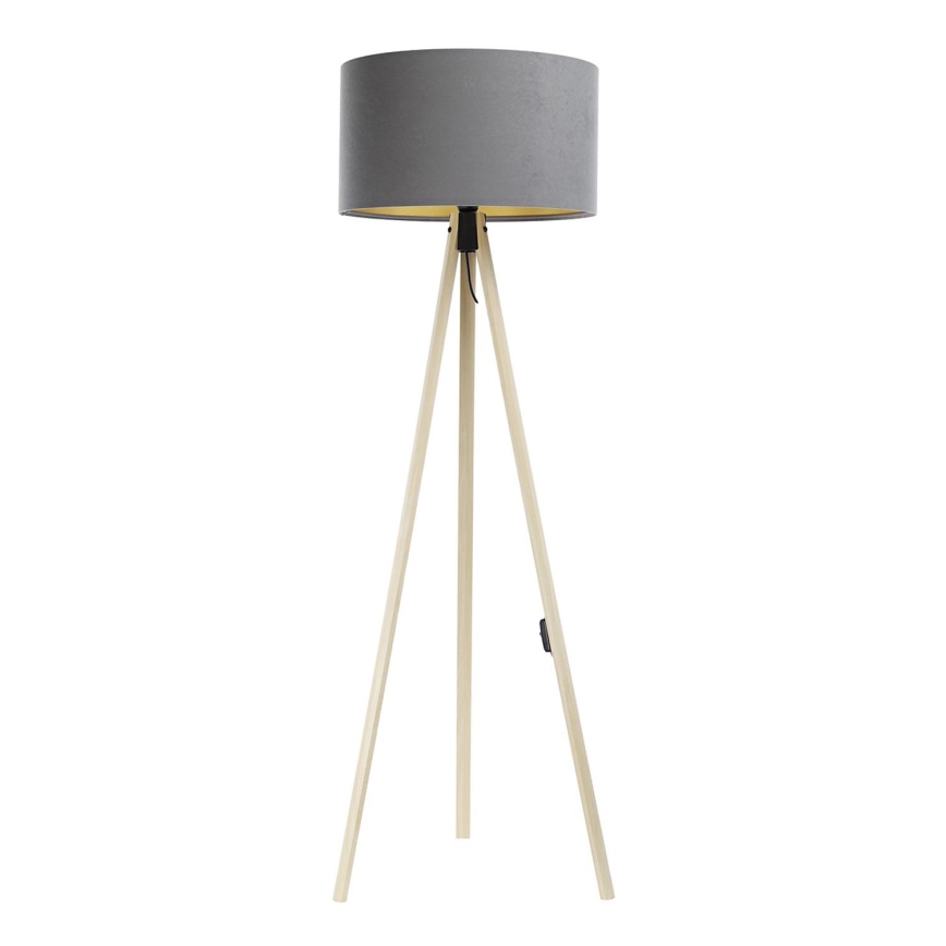Stoječa svetilka STANDART 1xE27/60W/230V sivo/bež