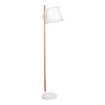 Stoječa svetilka VIANA 1xE27/60W/230V bela/rjava