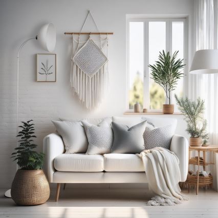 Stoječa svetilka ZACK 1xE27/15W/230V bela