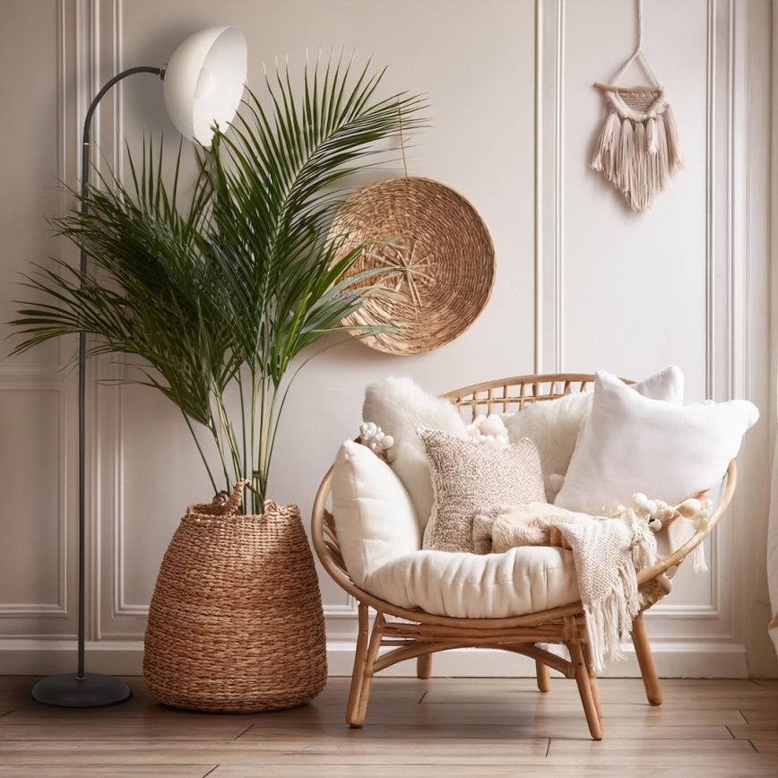 Stoječa svetilka ZACK 1xE27/15W/230V črna