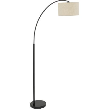 Stoječa svetilka ZENITH 1xE27/15W/230V črna/bežna