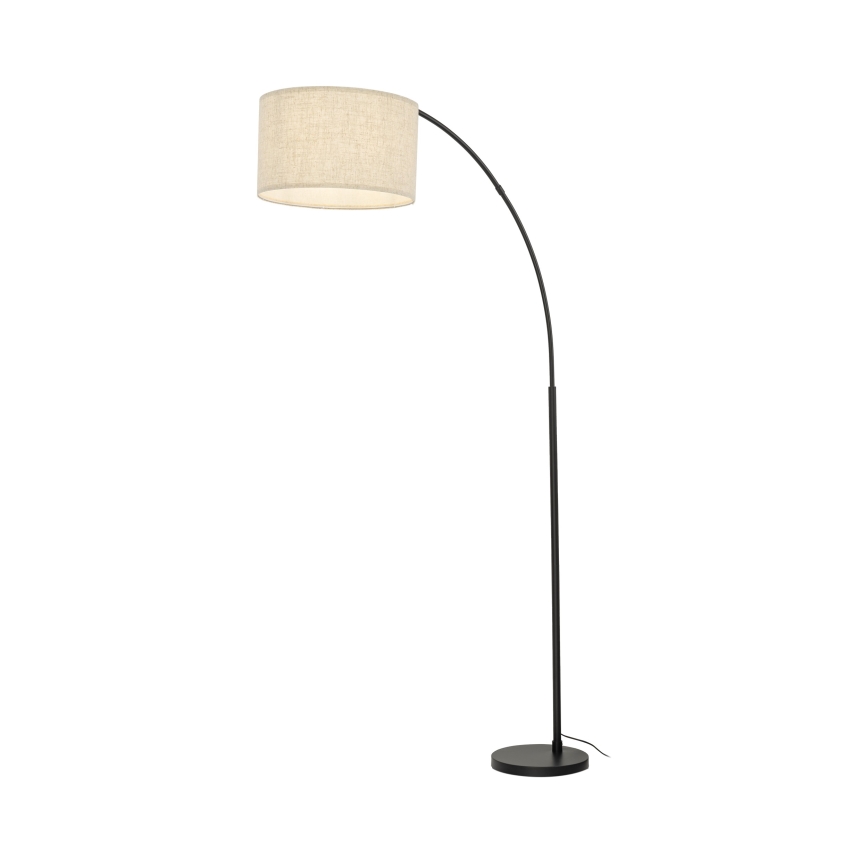 Stoječa svetilka ZENITH 1xE27/15W/230V črna/bežna