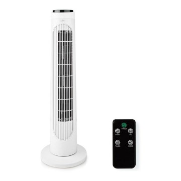 Stoječi ventilator 50W/230V bela + Daljinski upravljalnik