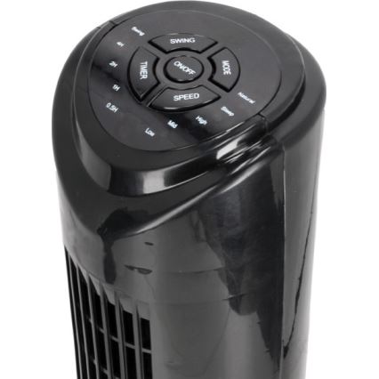 Stoječi ventilator LISSE 45W/230V 91,4 cm črna + Daljinski upravljalnik