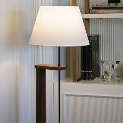 Stojna lampa AYD 1xE27/40W/230V bela/rjava