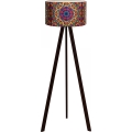 Stojna lampa AYD 1xE27/40W/230V hnědá/pestrobarevná