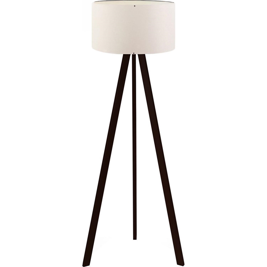 Stojna lampa AYD 1xE27/40W/230V rjava/bela