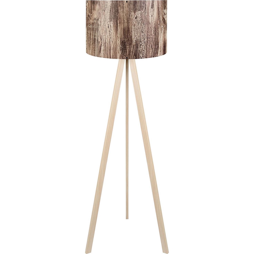 Stojna lampa AYD 1xE27/40W/230V rjava/bež
