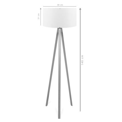 Stojna lampa AYD 1xE27/40W/230V rjava/kremna