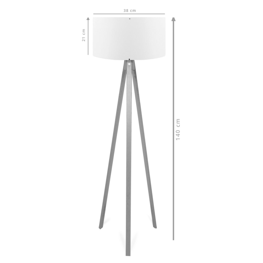 Stojna lampa AYD 1xE27/40W/230V rjava/kremna