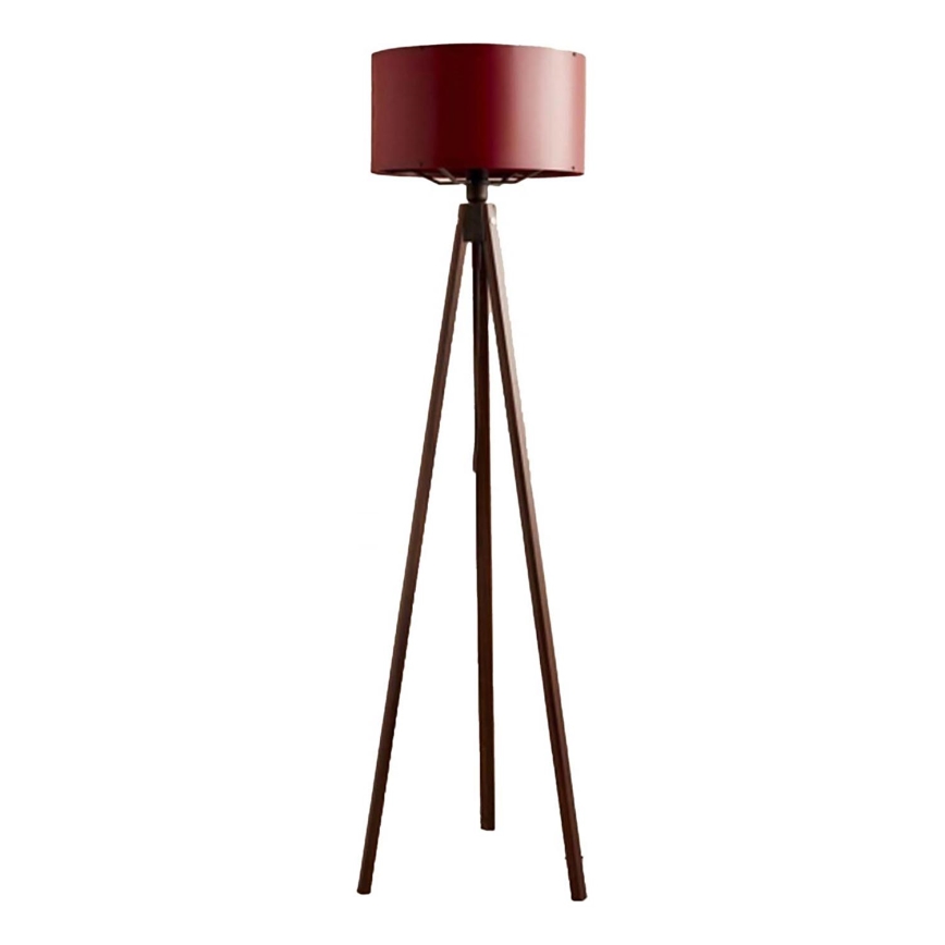 Stojna lampa AYD 1xE27/40W/230V rjava/rdeča