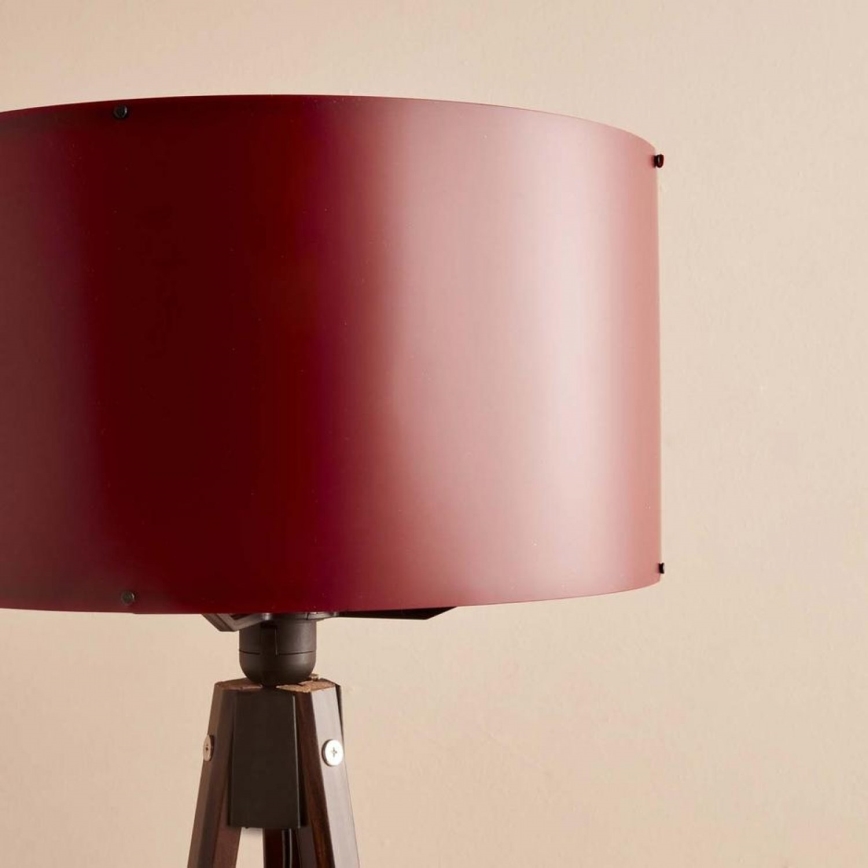 Stojna lampa AYD 1xE27/40W/230V rjava/rdeča