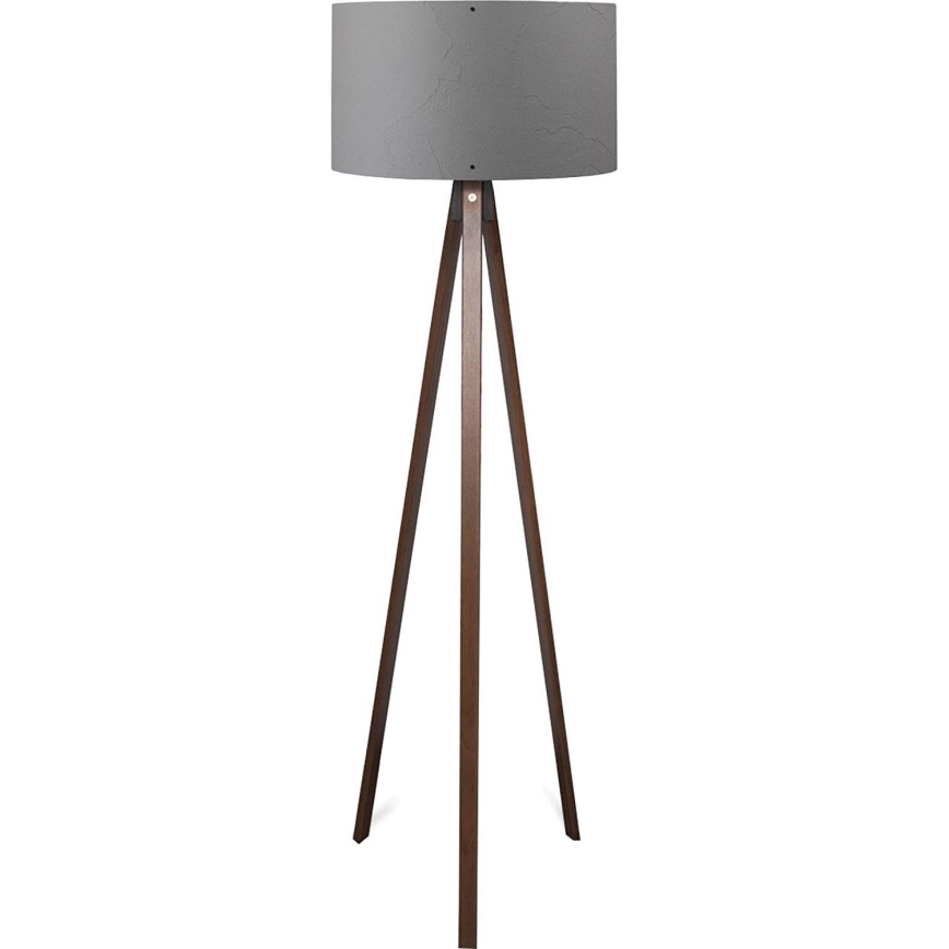 Stojna lampa AYD 1xE27/40W/230V rjava/siva
