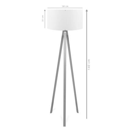 Stojna lampa AYD 1xE27/40W/230V rjava/siva