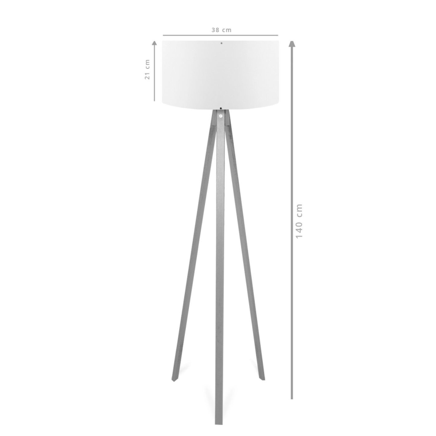 Stojna lampa AYD 1xE27/40W/230V rjava/siva