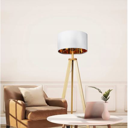 Stojna svetilka 1xE27/40W/230V bela