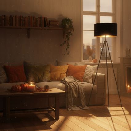 Stojna svetilka 1xE27/40W/230V črna