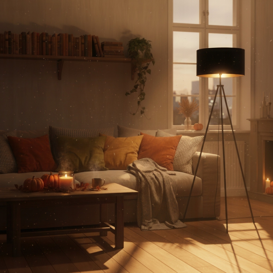 Stojna svetilka 1xE27/40W/230V črna