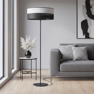 Stojna svetilka KARBON 1xE27/15W/230V črna/siva