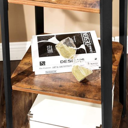 Stojni obešalnik LINEA črna/rjava