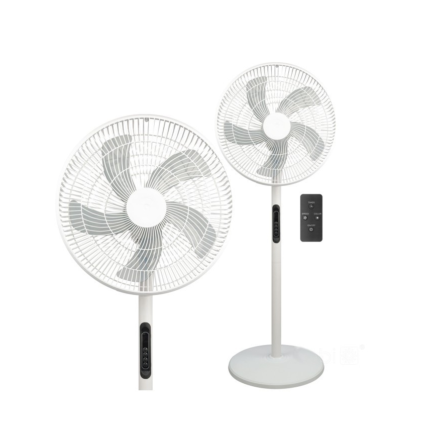 Stojni ventilator VIENTO-R 40W/230V, bel, z daljinskim upravljalnikom