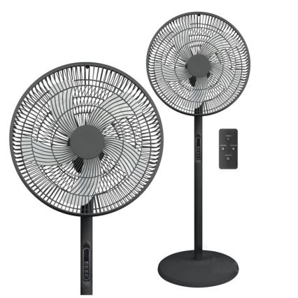 Stojni ventilator VIENTO-R 40W/230V, črn, z daljinskim upravljalnikom