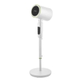 Stojni ventilator z grelnikom 50 W/2200 W/230 V, premer 20 cm, bela