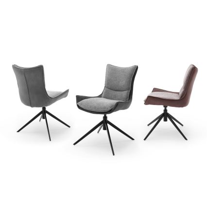 Stol ZAIRA, 1 kos, rjav/rdeč