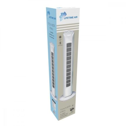 Stolpni ventilator 45W/230V 81 cm, barva: bela