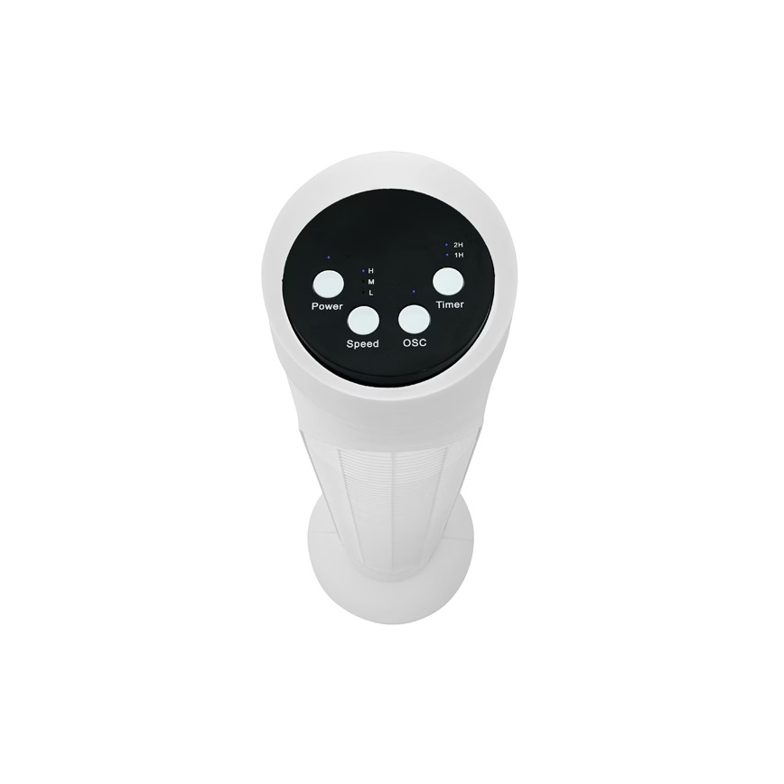 Stolpni ventilator 50 W/230 V, 83 cm, v beli barvi + daljinski upravljalnik