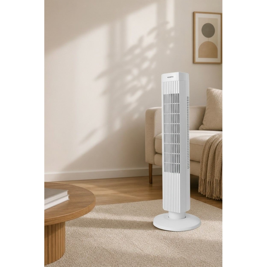 Stolpni ventilator 50W/230V v beli barvi