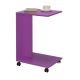 Stranska mizica 65x35 cm vijolična