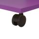 Stranska mizica 65x35 cm vijolična
