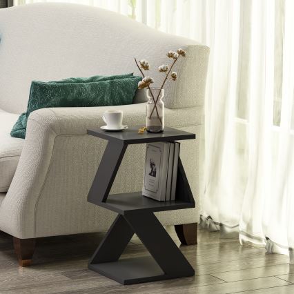 Stranska mizica ALBENI 50x30 cm antracit