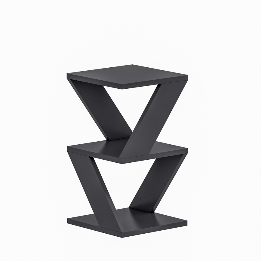 Stranska mizica ALBENI 50x30 cm antracit