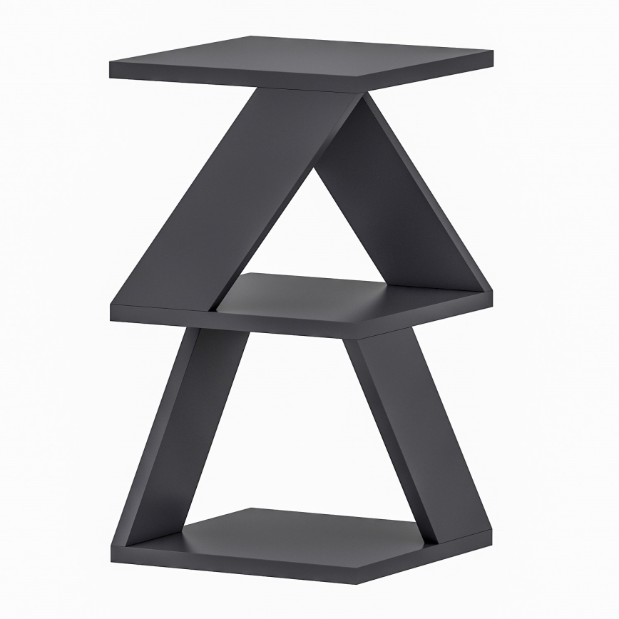 Stranska mizica ALBENI 50x30 cm antracit