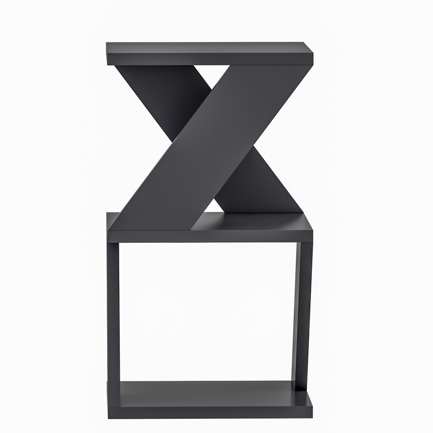 Stranska mizica ALBENI 50x30 cm antracit