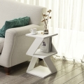 Stranska mizica ALBENI 50x30 cm bela