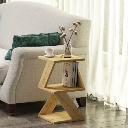 Stranska mizica ALBENI 50x30 cm rjava