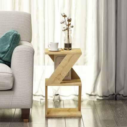 Stranska mizica ALBENI 50x30 cm rjava