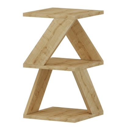 Stranska mizica ALBENI 50x30 cm rjava