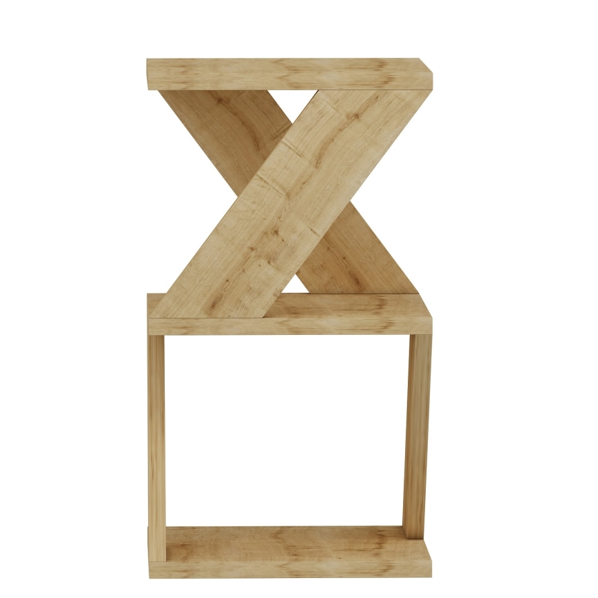 Stranska mizica ALBENI 50x30 cm rjava